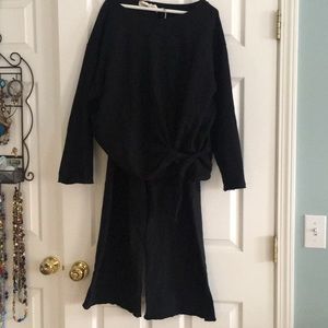 Free People matching sweatshirt and sweatpants